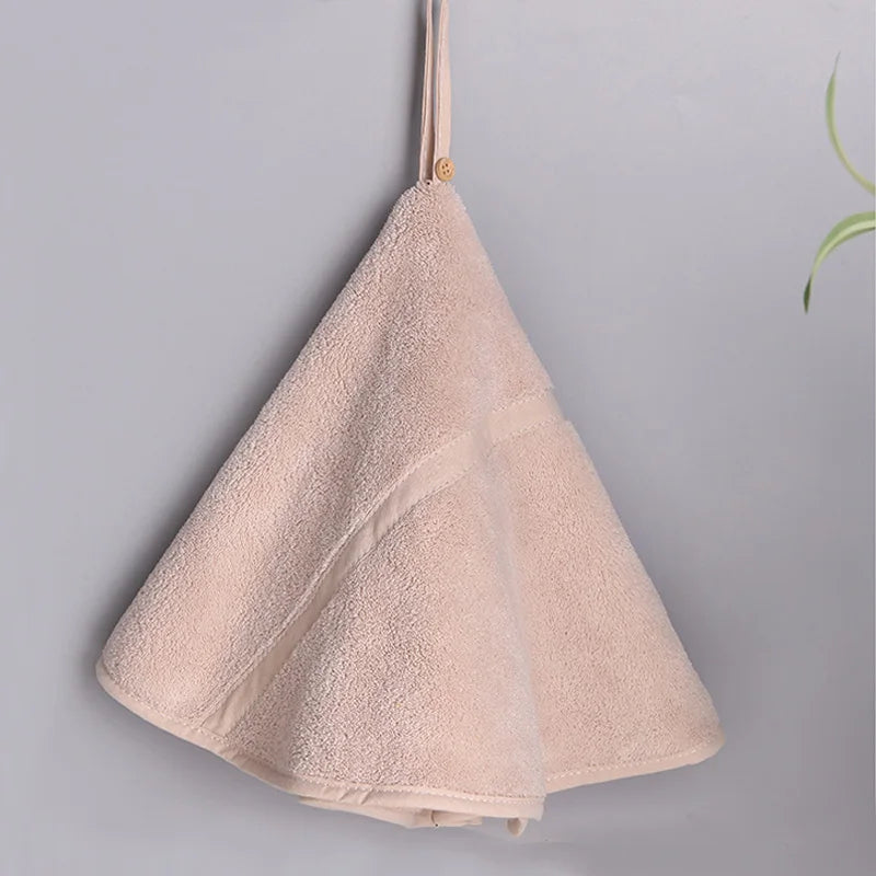 Decorbites™ Korallen-Samtbadehandtuch: Rundes, süßes Design, super saugfähig & weich für das Bad