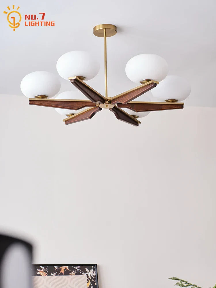 Decorbites™ Sahnehölzer LED-Kronleuchter, modernes Design für Wohnzimmer & Schlafzimmer