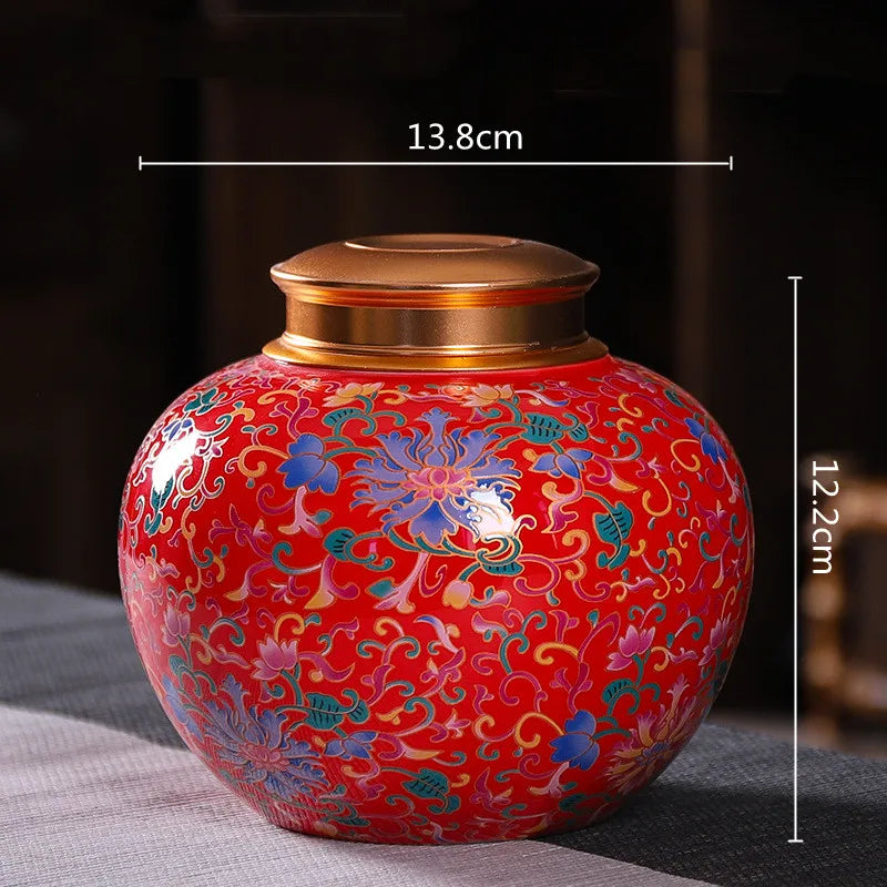 Decorbites™ Emaille-Teekanne Keramik-Vorragsgefäß - Luftdichter Kaffeebehälter
