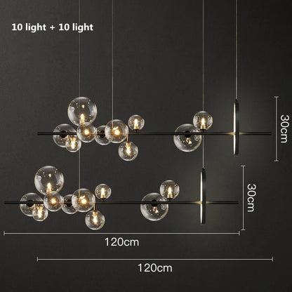 Decorbites™ Glasballen-G9-LED-Kronleuchter: Modernes minimalistisches nordisches Design