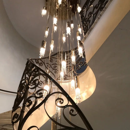 Decorbites™ Kristall-LED-Große-Treppenhaus-Lüster für modernes Wohnzimmer-Halle-Loft