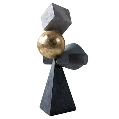 Decorbites™ Geometrische Goldkugel-Skulpturen-Statuen für die Heimdekoration