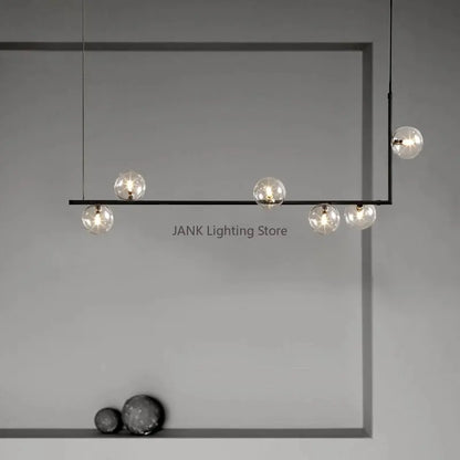 Decorbites™ Doppeltes Glas-Schirm-Hängeleuchte: Nordisches minimalistisches Design, LED-Lampe für Wohnzimmer, Restaurant