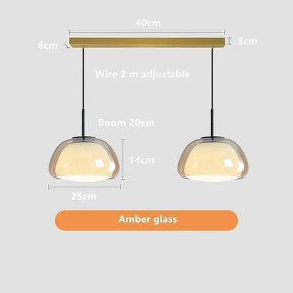 Decorbites™ Glas-Gelee-Hängelampe - Minimalistisches Luxusdesign für das Wohnzimmer im Haus