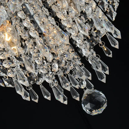 Decorbites™ Kristall-LED-Kronleuchter: Kleines Luxus-Gold/Silber-Deckenlicht für Wohnzimmer, Flur im Haus