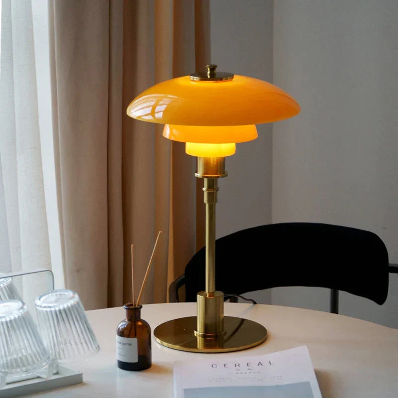 DecorBites™ Glass Desk Lamp: Modern Nordic Table Lamp for Home, Office, or Hotel
