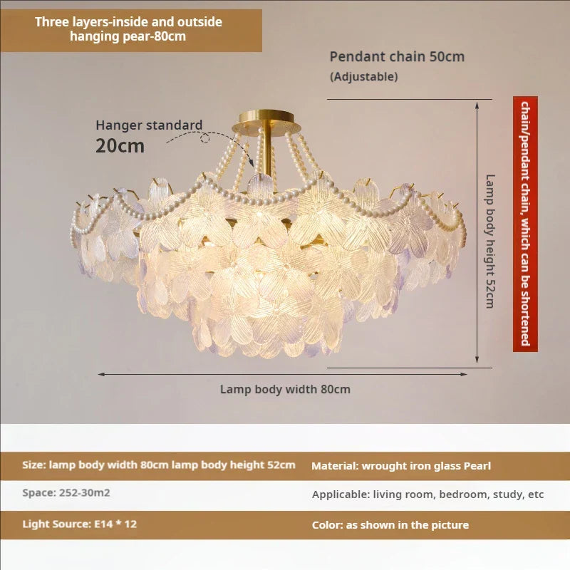 Decorbites™ Blattloser Kristall-Lüster: Moderne französische Beleuchtung für Wohnzimmer und Schlafzimmer