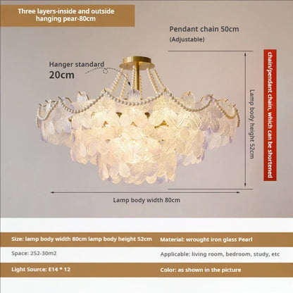Decorbites™ Blattloser Kristall-Lüster: Moderne französische Beleuchtung für Wohnzimmer und Schlafzimmer