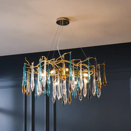 Decorbites™ Gold LED Asthänge für Wohnzimmer, Schlafzimmer, Hotel – Moderne Luxus-Aluminium-Pendantleuchte