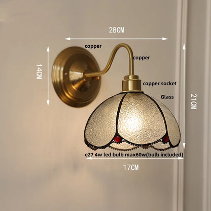 Decorbites™ Glas Messing Wandleuchte LED-Leuchtenarmatur für Esszimmer Wohnzimmer Badezimmer Spiegel