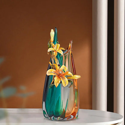 Decorbites™ Handgefertigte Emaille-Vase für die Dekoration von Wohnzimmer-TV-Schrank und Weinschrank