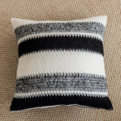 Decorbites™ Gestrickte Häkel-Kissenbezug Schwarz Grau Weiß Nordisch Einfach Luxuriös Kissenbezug