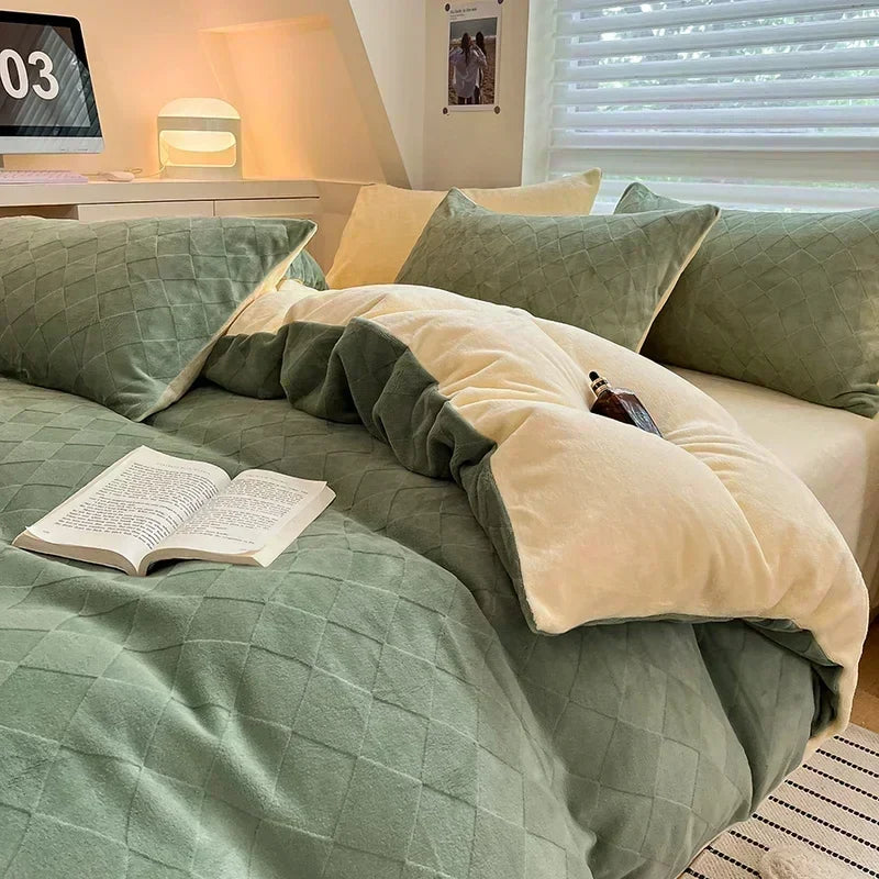 Fleece Winter Duvet Set