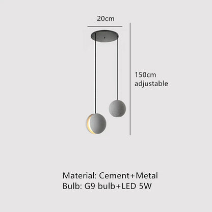 Decorbites™ Industrielle Vintage-Zement-Pendant-Lampe für Zuhause, Esszimmer, Küche