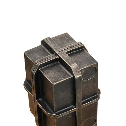 Decorbites™ Geometrische Block-Bindungsbox-Bronzefigur - Heimdekoration Skulptur Handwerk
