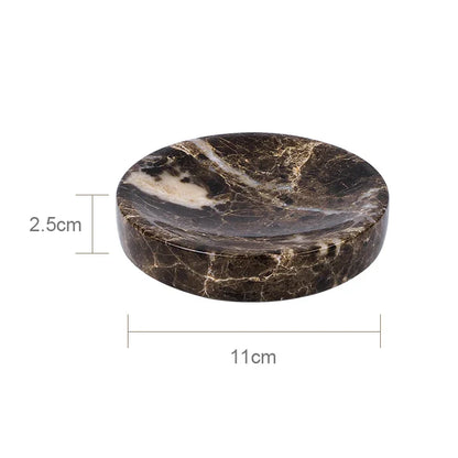 Decorbites™ Emperador Dunkel-Marmor Badezimmerset mit Luxus-Zubehör