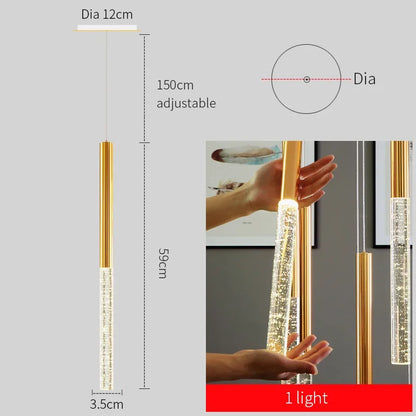 Decorbites™ Kristall-Gold-Lüster für Wohnzimmer, Treppenhaus, Küche – Modernes nordisches Design