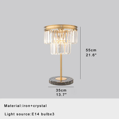 Decorbites™ Kristallbartischlampe Luxuriös Dimmbare 2700K Schreibtischleuchte Elegante Heimdekoration