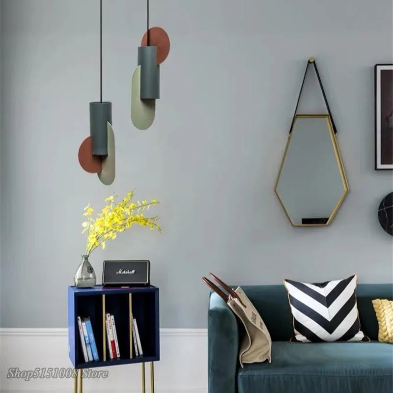 Decorbites™ Grüne Zylindrische LED-Hängeleuchte - Nordisch Modernes Ein-Kopf-Hängeleuchte