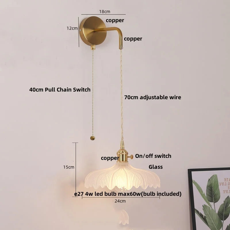 Decorbites™ LED-Wandleuchte Leiste Schlafzimmer Arbeitszimmer Klarer Glas Nachttischlampe Moderne Treppenbeleuchtung