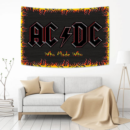 Decorbites™ AC/DC Band Wandbehang Wanddekoration für ästhetische Raumdekoration im Zuhause