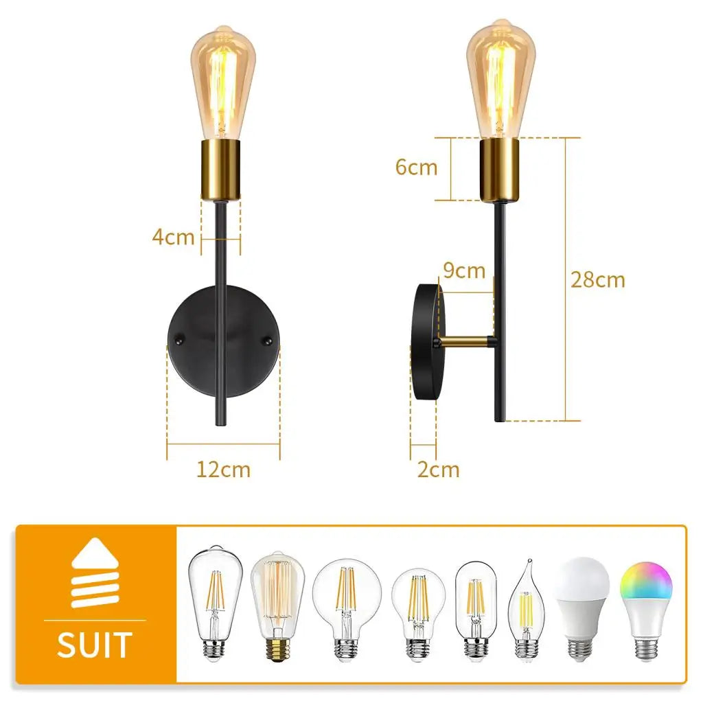 Decorbites™ LED-Deckenleuchter: Moderne industrielle Wandlampe für Schlafzimmer, Wohnzimmer, Küche