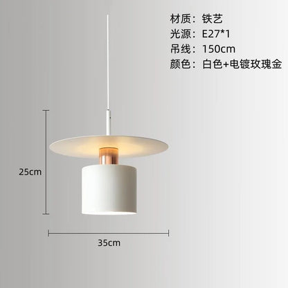 Nordic Vintage White Single Pendant Light