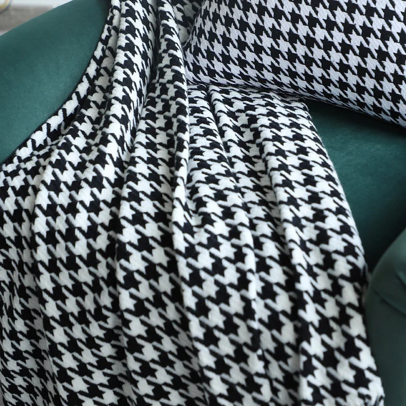 Decorbites™ Hahnentritt-Muster-Wurfdecke