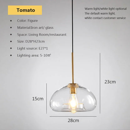 Decorbites™ Industrielles Loft-Glas-Hängeleuchte für Küchen- und Restaurantdekoration