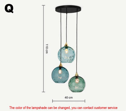 Decorbites™ Glas-Kugelluster-Hängeleuchten - Modernes nordisches Design für Küche, Schlafzimmer oder Restaurant