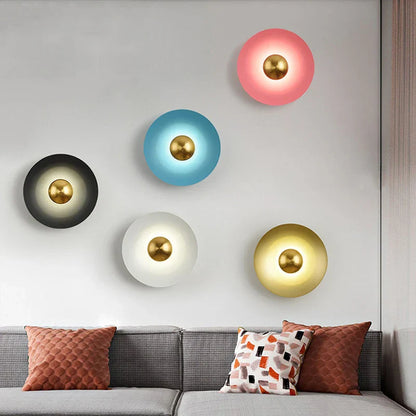 DecorBites™ Golden Macaroon LED Wall Lamp for Bedroom & Living Room