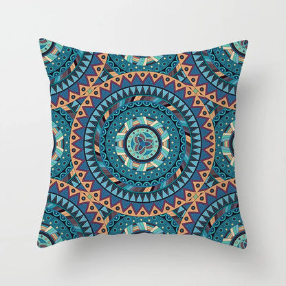 DecorBites™ Geometric Square Pillowcase Ethnic Retro Sofa Pillow Cover 45x45cm Home Decor