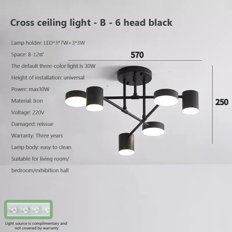 Decorbites™ LED-Deckenleuchter: Moderne Leuchte für Wohnzimmer, Schlafzimmer, Flur – Indoor-Home-Dekoration
