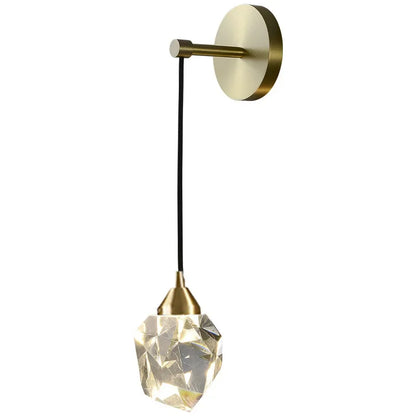 DecorBites™ Crystal Nordic LED Wall Sconce Modern Golden Light Fixture for Living Room