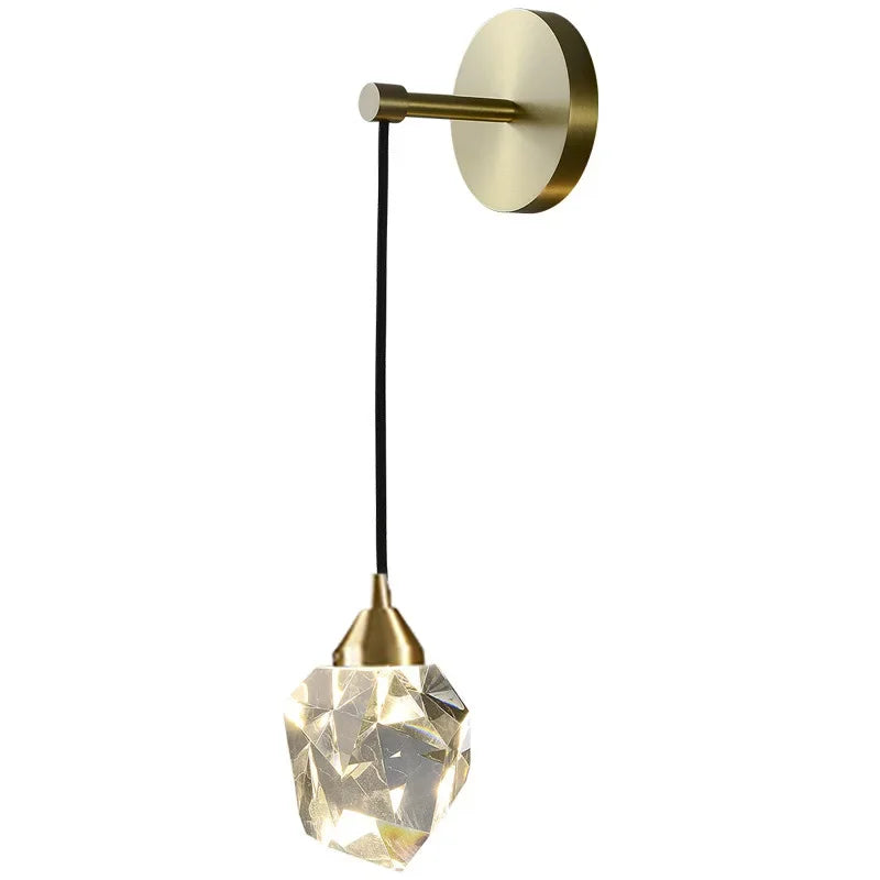 Decorbites™ Kristall-Wandleuchte - Moderne goldene nordische LED-Leuchte für das Wohnzimmer