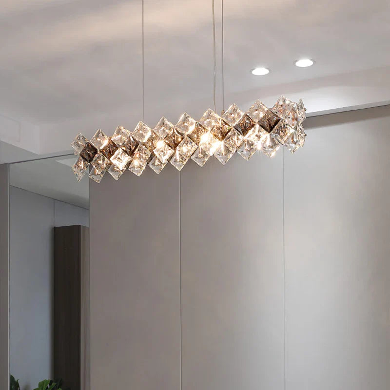 Decorbites™ Kristall-Leuchter: Postmoderne Luxus-Hängeleuchte für Wohnzimmer, Schlafzimmer und Restaurant