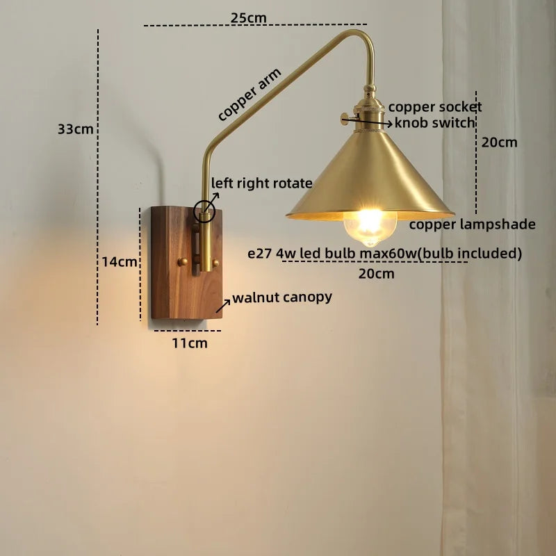 Decorbites™ Glas-Kupfer-LED-Wandleuchte Moderne Treppenbeleuchtung