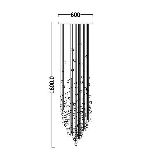 Modern Crystal Staircase Chandelier