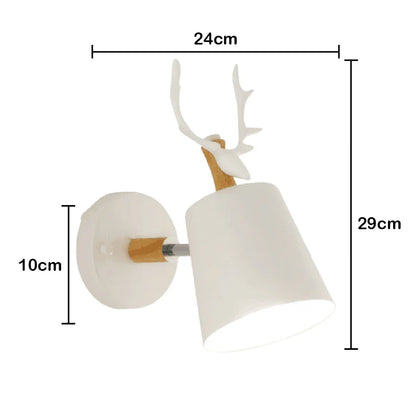 DecorBites™ Industrial LED Wall Sconce Iron Bedside Lamp Retro Loft Indoor Lighting