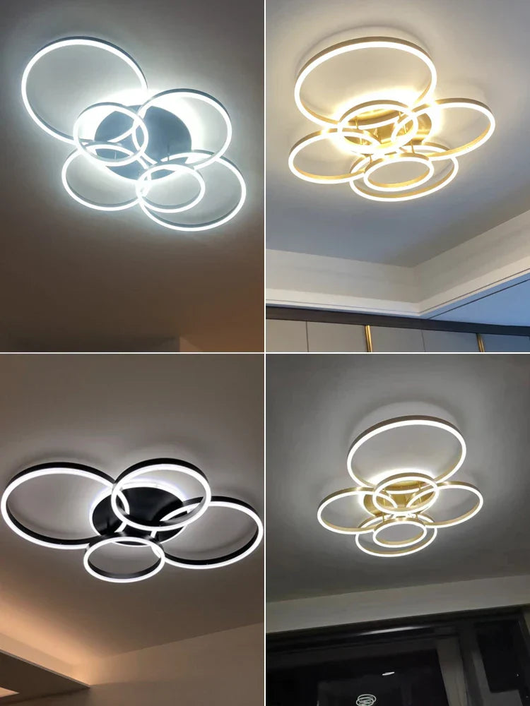 Round LED Foyer Chandelier