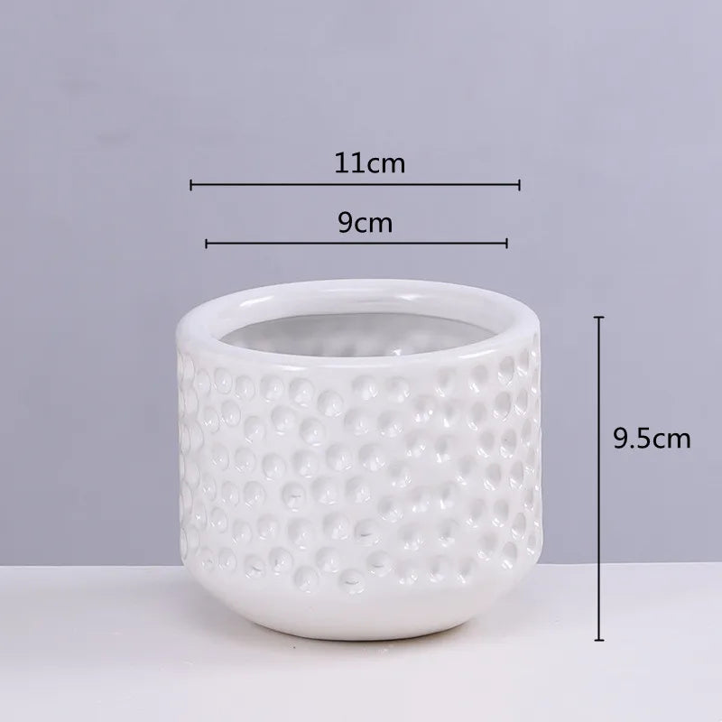 Gold Ceramic Succulent Vase