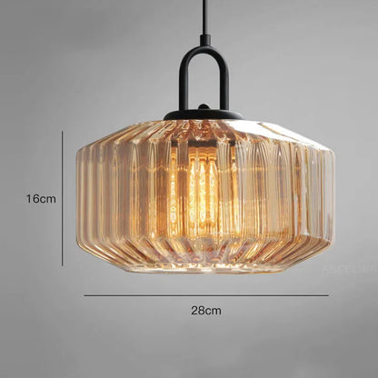 Decorbites™ Farbglas-Esszimmer-Leuchter: Retro LED-Loft-Pendant-Lampe für Schlafzimmer & Restaurant