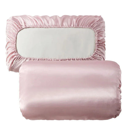 Decorbites™ Imitations-Seiden-Elastikband-Kissenbezug Queen King Größe Glatter Satin Luxus-Bettwäsche