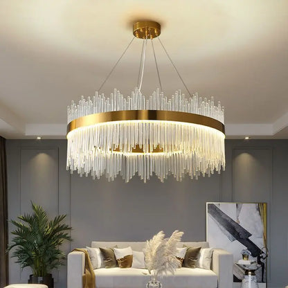 Decorbites™ Kristall-LED-Kronleuchter: Luxuriöse dimmbare Pendelleuchte für Schlafzimmer, Wohnzimmer, Esszimmer