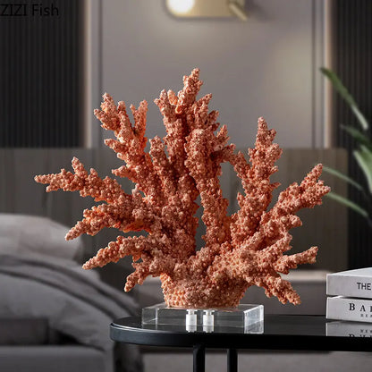 Decorbites™ Korallenharz-Statue Schreibtischdekoration Moderne Heimdekoration Ornamente