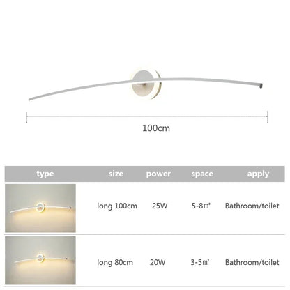 Decorbites™ LED Wandlampen: Moderne Eisenbacklackierungs-Handwerksleuchte für Badezimmer, Schlafzimmer und Wohnzimmer
