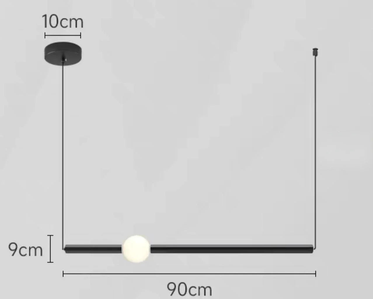 Decorbites™ Glasstab-Hängeleuchte - Moderne lange Hängelampe für Wohnzimmer, Schlafzimmer & Laden