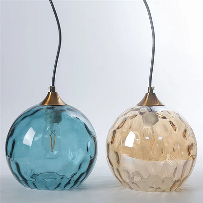 DecorBites™ Glass Ball Pendant LED Chandelier for Bedroom Dining Room Kitchen