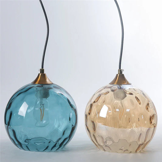 DecorBites™ Glass Ball Pendant LED Chandelier for Bedroom Dining Room Kitchen