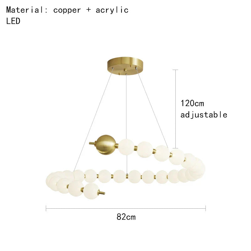 Decorbites™ Acryl-LED-Kronleuchter: Moderne Pendelleuchte für das Wohnzimmer